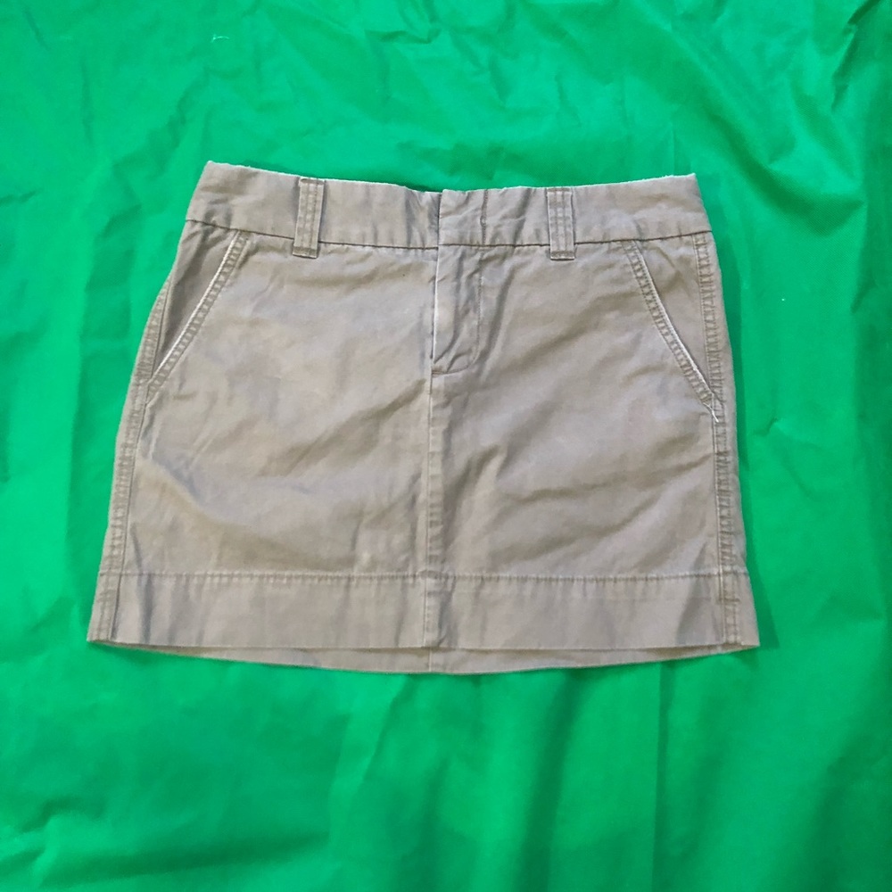 Greyish Brown Mini Skirt